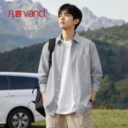凡客 诚品vancl官方店 设计感衬衫男士宽松翻领长袖牛津纺早秋外套