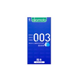 冈本 003蓝金粉金0.03避孕套超薄润滑超薄裸入男女用安全套tt