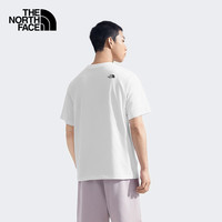 北面 短袖T恤男女款印花宽松短袖户外休闲8GZ3 白色/FN4 XL