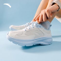 安踏 星云3 | 皮面跑步鞋女鞋冬季轻便运动鞋子女初中生防泼水跑鞋