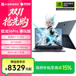 机械革命 蛟龙16pro潮玩版 R7H255 笔记本电脑