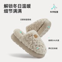 88VIP：朴西 朵朵绒棉拖鞋 云朵白