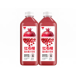 味全 红石榴复合果汁饮料稀释石榴汁900ml *2瓶 含NFC石榴汁