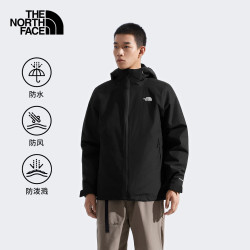 北面 男款外套Carto户外徒步旅行防水保暖棉服三合一冲锋衣夹克8FHW