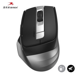 双飞燕 FB35CS 飞时代 2.4G蓝牙 双模无线鼠标 2400DPI 钢铁灰