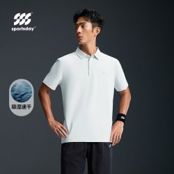 海澜之家 城市运动sportsday短袖POLO2026春夏新吸湿速干短袖男