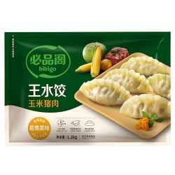 必品阁 王水饺 玉米猪肉 1.2kg/约48只