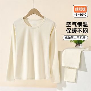88VIP：Vvhedy 女士双面磨毛保暖无痕内衣套装