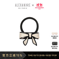 ALEXANDRE DE PARIS 戴安娜系列发圈蝴蝶结发饰甜美风马尾圈生日礼物 X米色