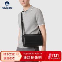 navigare 意大利小帆船男士斜挎包头层牛皮单肩包男通勤差旅挎包送生日礼物