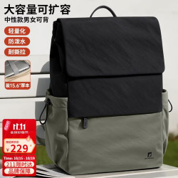 高尔夫 轻便双肩电脑包 14/16英寸 黑色