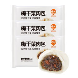 巴比 梅干菜肉包300g*3袋