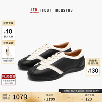 FOOT INDUSTRY 足下工业勃艮第德训鞋2026早秋新款时尚潮流休闲德训鞋男女同款鞋 黑色 37