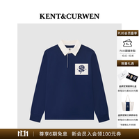 KENT&CURWEN 玫瑰系列26秋冬新品夏男士纯棉长袖POLO衫 深蓝色97 26秋冬新色 L (175/100A)