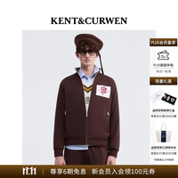 KENT&CURWEN 玫瑰系列26秋冬新品长袖运动男款夹克外套女装 棕色B0 M (175/96A)