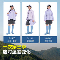 波司登 90绒三合一儿童羽绒服 旷野林间紫 165/84A