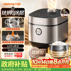 九阳 球釜不锈钢内胆电饭煲电饭锅5升大容量4-6人微压F-50F505L