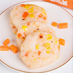 美加佳 玉米虾滑虾饼180g 低脂早餐