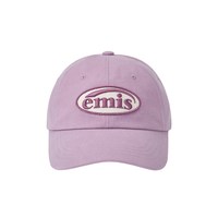 EMIS 帽子女同色系徽章棒球帽软顶鸭舌帽
