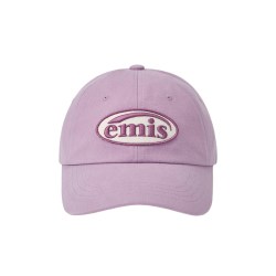 EMIS 帽子女同色系徽章棒球帽软顶鸭舌帽