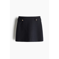 H&M HM女装半身裙夏季时尚休闲通勤高腰潮流A字短裙1265873