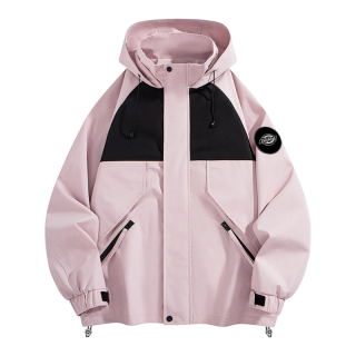 Dickies 防风连帽夹克 海天粉