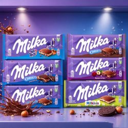 Milka 进口Milka妙卡巧克力奥利奥碎夹心黑气泡90g榛子纯可可脂德国正品
