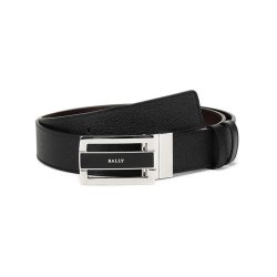 BALLY 商务男士牛皮板扣式双面皮带腰带 父亲节礼物