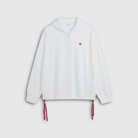 Gap 爱心logo刺绣法式连帽卫衣外套