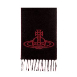 Vivienne Westwood 双面设计绒线围巾丝巾81030006 W00ZH