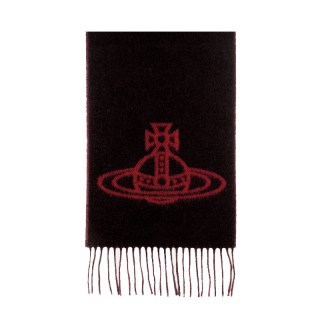 Vivienne Westwood 双面设计绒线围巾丝巾81030006 W00ZH