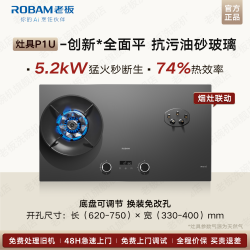老板 燃气灶P1易清洁煤气天然气液化气家用双灶官方