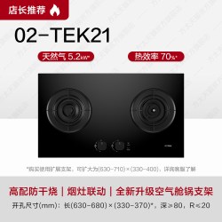 方太 JZT-01-TEK21 嵌入式燃气灶 天然气