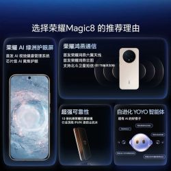 荣耀 Magic8 5G手机 旭日金 12GB+256GB