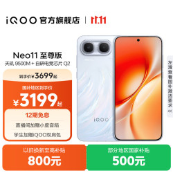 vivo iQOO Neo11至尊版 手机 16GB+512GB 乘风