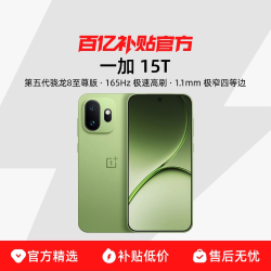 一加 OPPO一加 15T 第五代骁龙 8 至尊版小屏旗舰新品游戏手机一加官网正品新款AI手机
