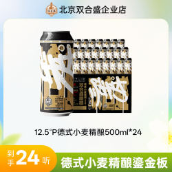 双合盛 12.5°P德式小麦啤酒俩箱装24瓶