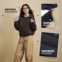 波司登 复古风系列 女款可脱卸连帽轻盈保暖羽绒服 B260135348