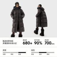 波司登 90绒 加厚保暖 女款泡芙过膝长款柔软羽绒服