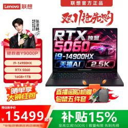 联想 拯救者Y9000P 笔记本电脑（i9-14900HX、RTX 5060、16GB、1TB）