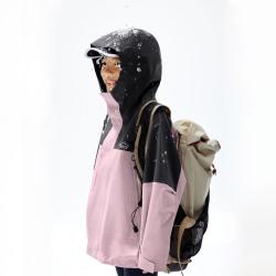 gxg.kids GXG童装春秋儿童拼色户外防水防风露营薄款冲锋衣