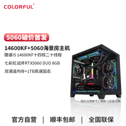七彩虹 diy整机14600kf/5060台式电竞电脑组装机