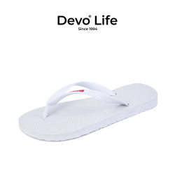 Devo/的沃人字拖女夏外穿防滑平底简约平跟夹脚情侣沙滩拖16578