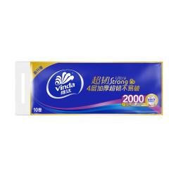 维达 超韧系列 4层加厚 200g*10卷 无芯卷纸