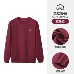 骆驼 运动卫衣男长袖t恤秋冬保暖简约百搭套头卫衣打底衫男士运动长袖