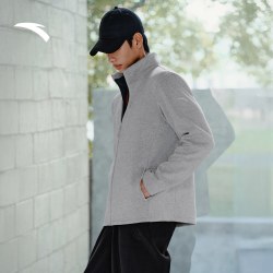 超级安踏 安踏火壳2.0丨山系粗针立领抓绒衣男冬季新款抗静电保暖外套夹克