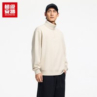 超级安踏 SOFT卫衣 | 男棉感半拉链长袖2026秋新套头衫152618702U
