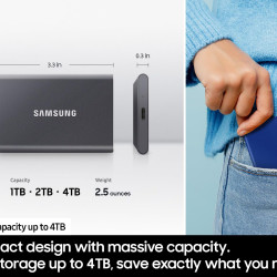 三星 高速便携 移动固态硬盘  4TB
