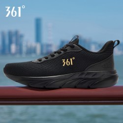 361° 361男鞋秋季网面透气运动鞋薄款网鞋轻便软底通勤休闲跑步鞋男士