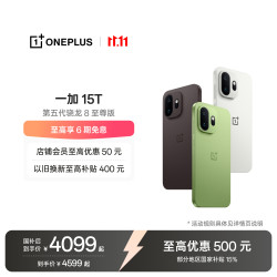 一加 15T 手机 16GB+512GB 纯粹可可